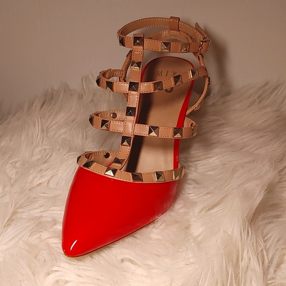 Mix No. 6 Studded Point Toe High Heels 9.5 - Picture 11 of 16